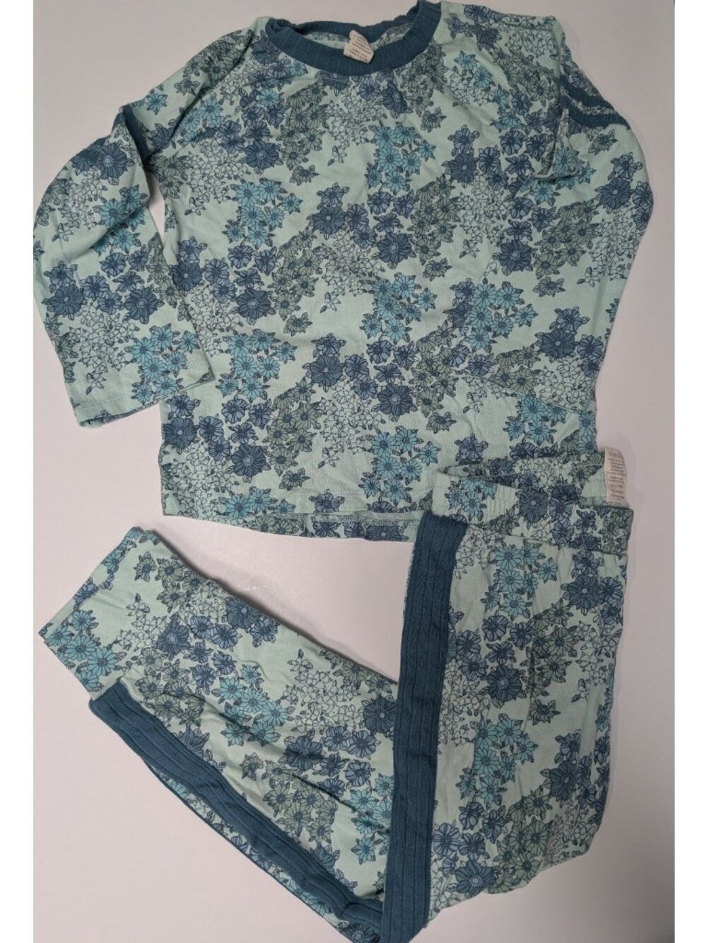 Kate Quinn Organic Cotton Football Set 6Y Bluebell Wildflowers Floral Jogger